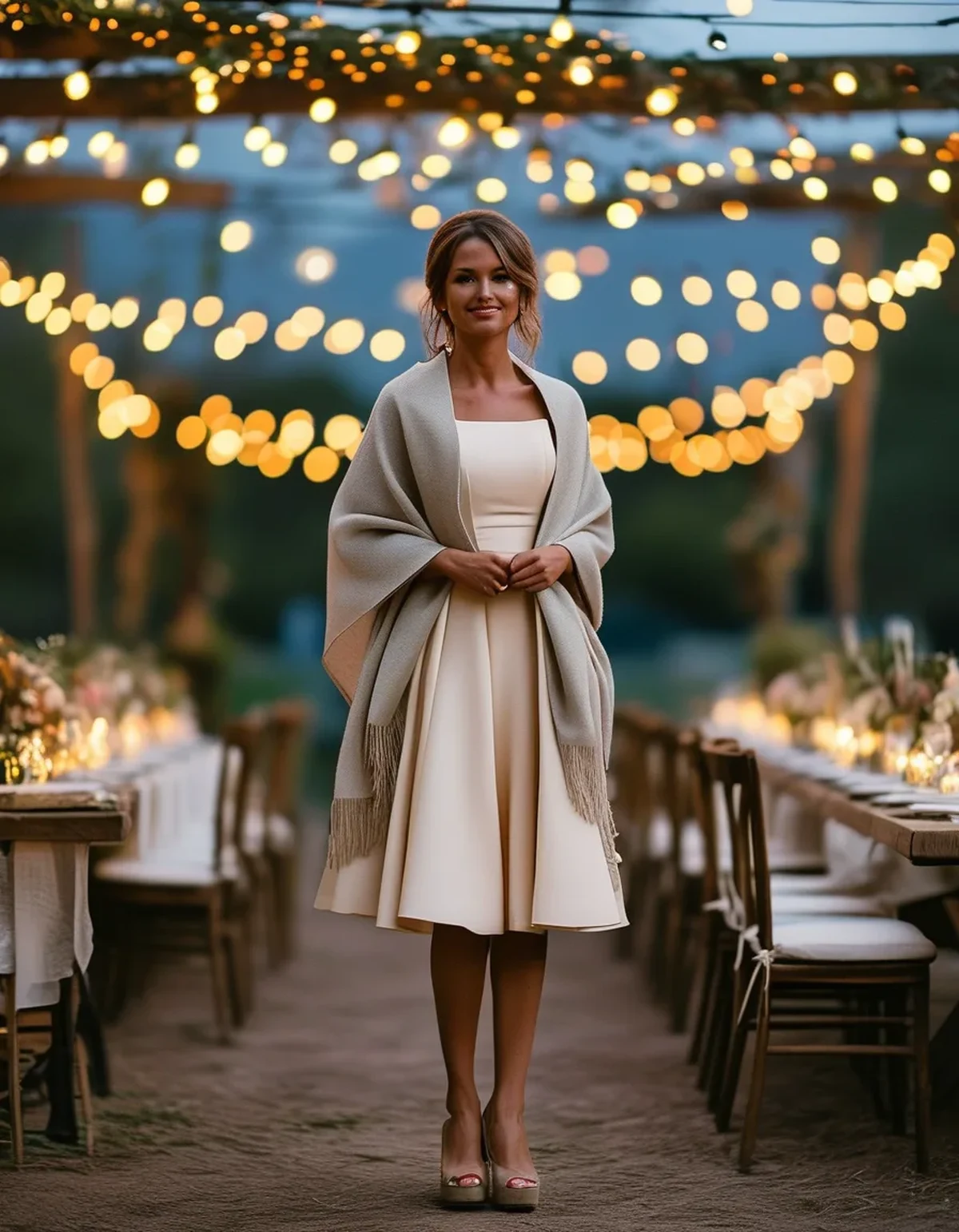 What to Wear to a Fall Wedding When the Reception Moves Outdoors